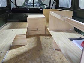 Building campervan cabinets from plywood