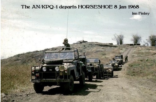 Land Rover Series in the Vietnam War transporting the AN/KPQ-1 Radar