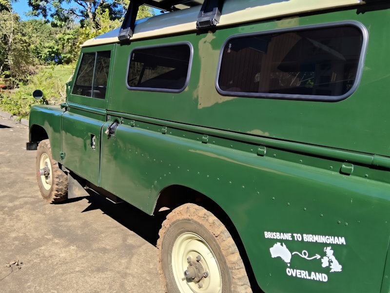 Series Land Rover with ceramic window tinting applied