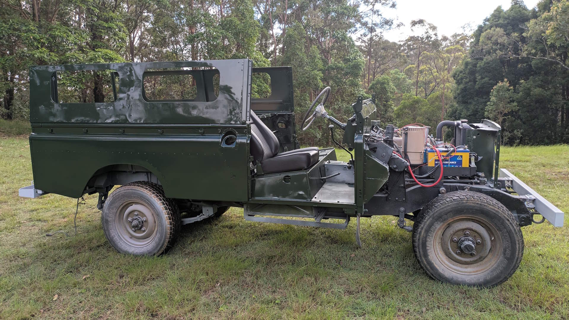 Restoring an ex-vietnam water, Series Land Rover that has been sitting in a field for 15 years
