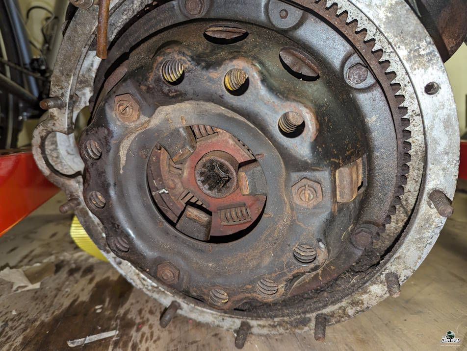 Water damaged clutch friction plate display module
