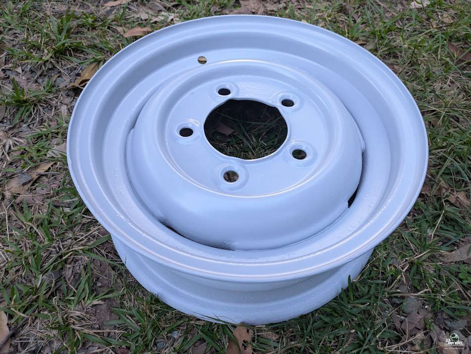 Sandblasted wheel rim row setup overview tracking display